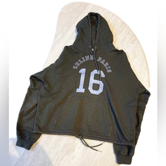 š©steal authentic Celine Dark Green Sweatpants & Hoodie Set - Picture 2 of 8